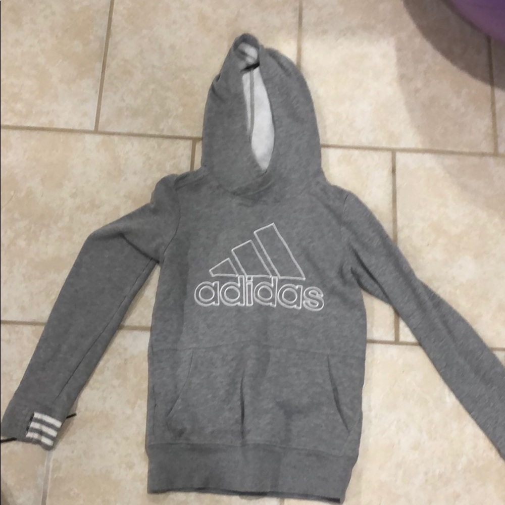 Adidas hoodie XS Grey